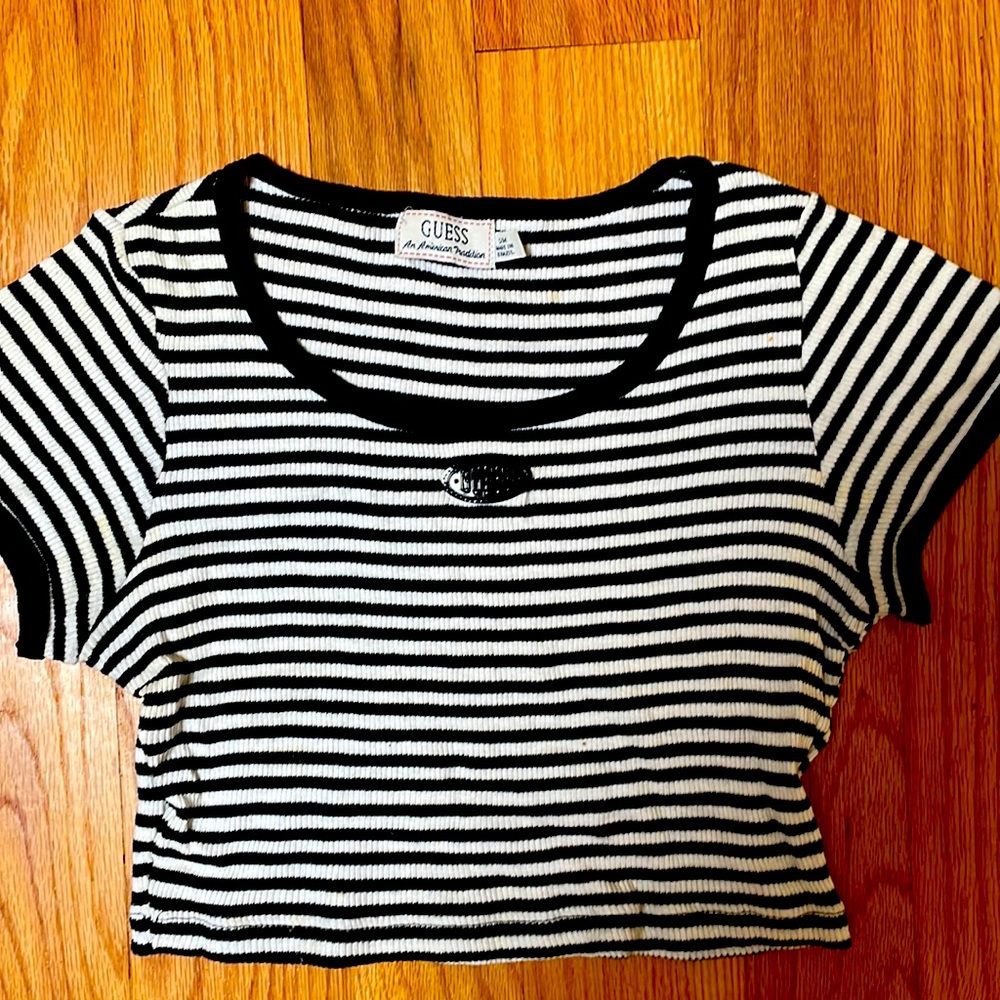 Guess striped shirt - small medium women